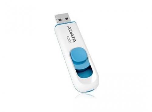 Stick USB A-Data C008, 16GB, USB 2.0, Alb
