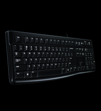 1 x Tastatura Logitech K120 for business, cu fir, USB, Negru