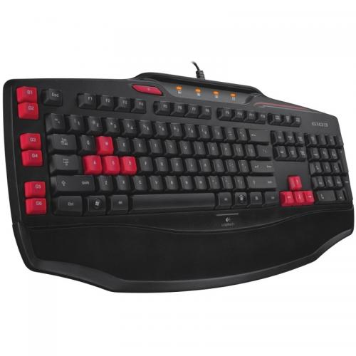 Tastatura gaming Logitech G103, 6 programmable G-keys, USB, Black