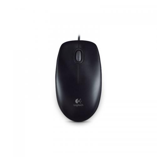 Mouse Logitech B100, optic, 800dpi, USB, Black 