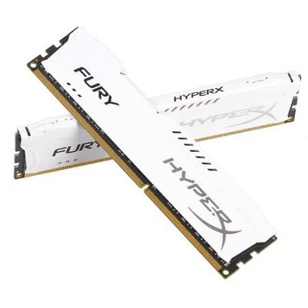 Kit Memorie Kingston HyperX Fury White 2x4GB DDR3, 1866 MHz, CL10