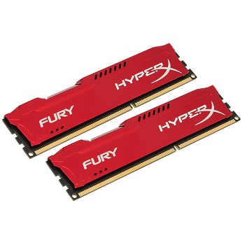 Kit Memorie Kingston HyperX Fury Red 2x4GB DDR3, 1866 MHz, CL10