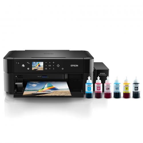 Multifunctional inkjet color Epson CISS L850, A4 (Printare, Copiere, Scanare), 37ppm, borderless, CD/DVD print, USB2.0