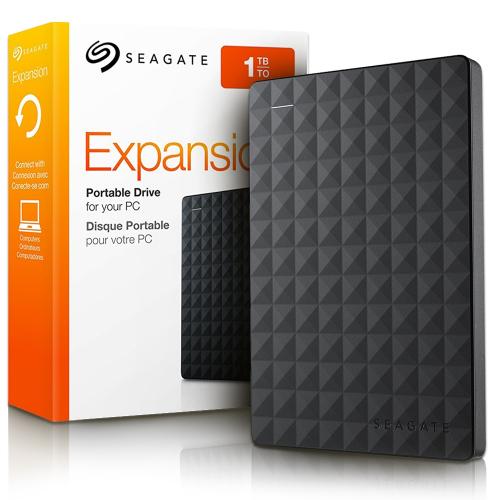 HDD extern Seagate Expansion Portable, 1TB, 2.5", USB3.0, Negru