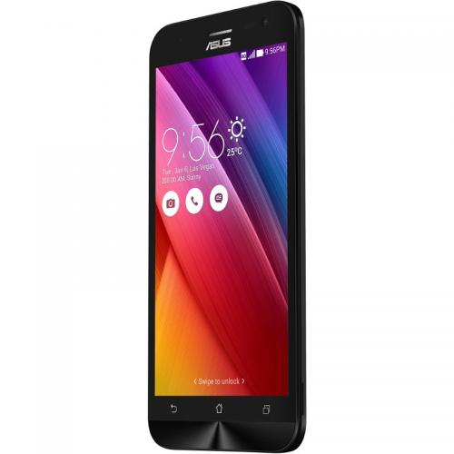 Telefon mobil ASUS Zenfone 2 Laser ZE500KL, 5", CPU quad 1.2GHz, 2GB RAM, 16GB flash, 4G, Dual SIM, Black + Husa Flip 90AC00G0-BCV001