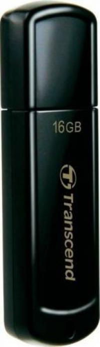 1 x Memorie USB Transcend JetFlash 350, 16GB, USB 2.0, Black