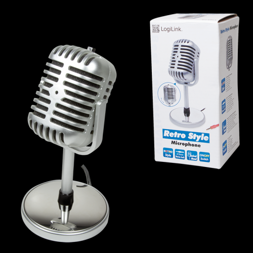Microfon LogiLink HS0036, Silver
