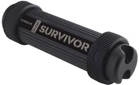 Memorie USB Corsair Survivor Stealth, 128GB, USB 3.0, Negru