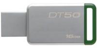 1 x Memorie USB Kingston DataTraveler 50, 16GB, USB 3.1, Green