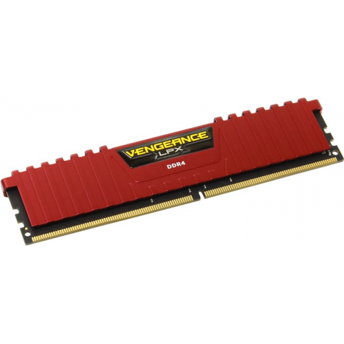 Memorie Corsair Vengeance LPX Red 8GB DDR4, 2400MHz, CL14, CMK8GX4M1A2400C14R