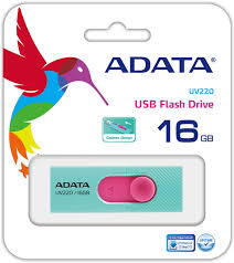 Memorie USB A-data AUV220-16G-RGNPK, 16GB, USB 2.0, Green/Pink 