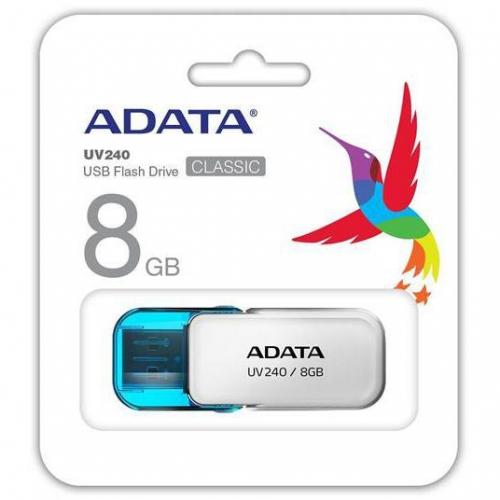 Memorie USB A-data AUV240-8G-RWH, 8GB, USB 2.0, White