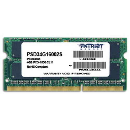Kit Memorie Patriot PSD34G16002S, 4GB DDR3, 1600MHz, CL11