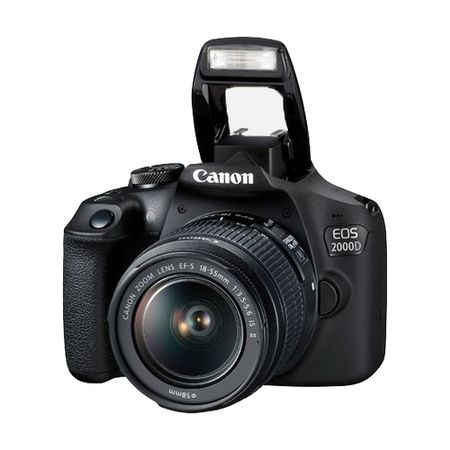 Camera foto DSLR Canon EOS 2000D, 24.1MP + obiectiv Canon EF-S 18-55mm f/3.5-5.6 IS II 