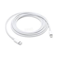Cablu de date Apple MKQ42ZM/A, USB Tip-C - Lightning, 2m, Alb