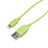 1 x  Cablu de date Serioux SRXC-M1M05-G, Lightning-USB, MFI, 1m, Green 