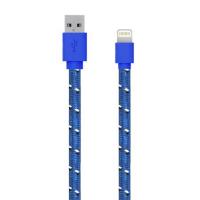 1 x  Cablu de date/incarcare Serioux SRXA-MFI1MFAB-BLU, port Lightning, compatibil Apple, Albastru 