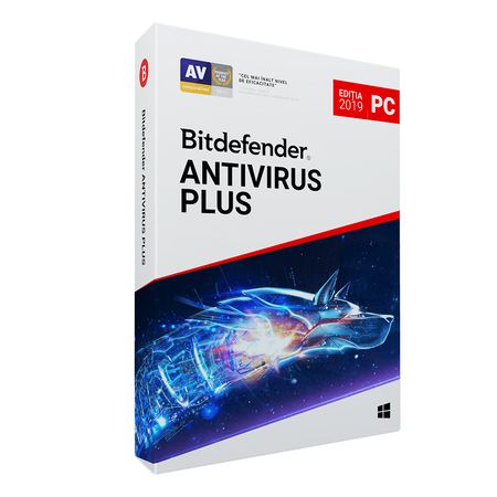 Licenta retail Bitdefender Antivirus Plus 2019, noua, valabila pentru 1 an, 3 utilizatori