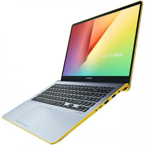 Notebook ASUS S530FA-BQ005, 15.6" FHD, Intel Core I5-8265U 1.6GHz, Intel HD Graphics, RAM 8GB, SSD 256GB, Tastatura iluminata, Silver,/Yellow ENDLESS