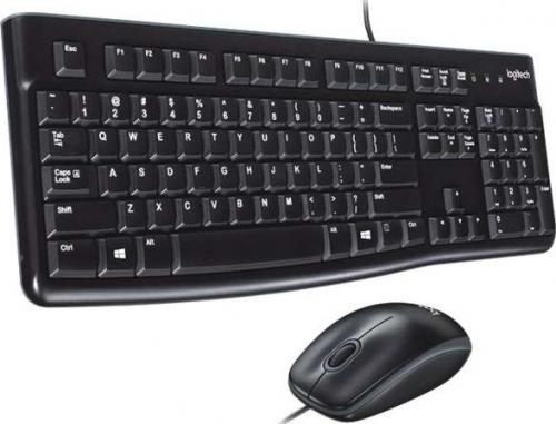 Kit tastatura + mouse Logitech MK120, Negru