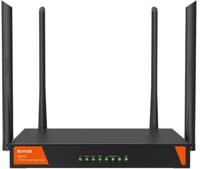 Router wireless Tenda W15E, Black