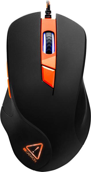 Mouse Gaming Canyon CND-SGM03RGB, Black/Orange