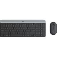1 x Kit tastatura + mouse wireless Logitech MK470, Negru grafit