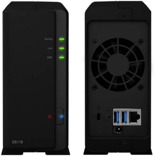 Network Attached Storage Synology DS118, Black