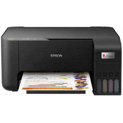 Multifunctional inkjet color Epson EcoTank CISS L3210, A4, viteza 10ppm a/n, 5ppm color, USB 2.0, Smart Panel